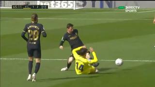 Casi le destroza el tobillo: salvaje entrada de Trigueros contra Messi en el Barcelona vs Villarreal [VIDEO]