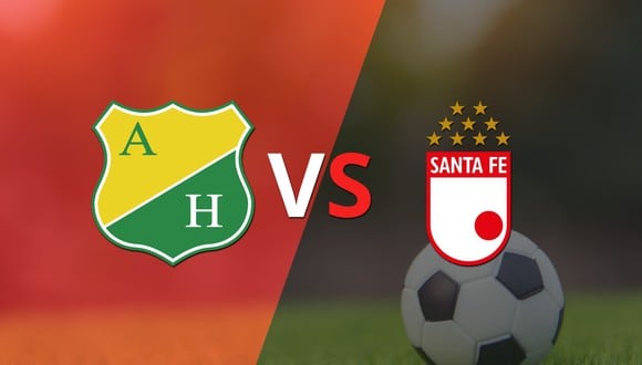 Comenzó el segundo tiempo y Huila está empatando con Santa Fe en el estadio Guillermo Plazas Alcid