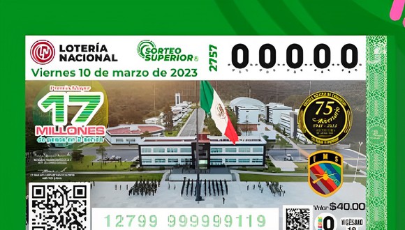 Mira los resultados completos de la edición 2757 del Sorteo Superior que se jugará en México este viernes 10 de marzo.  | Foto: Lotenal