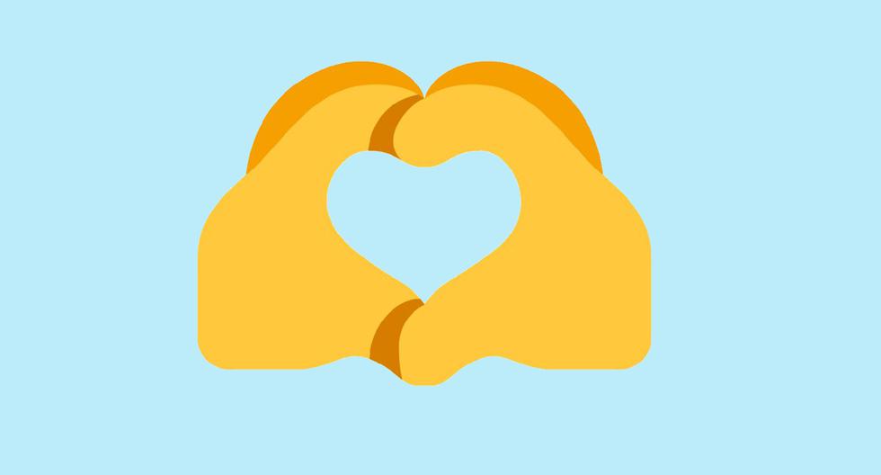 Significado del emoji de las manos formando un corazón en WhatsApp