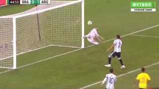 El primero de la era Sampaoli: así fue el gol de Mercado para el 1-0 de Argentina ante Brasil