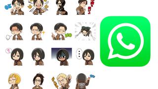 WhatsApp: cómo obtener los stickers animados de Attack on titan o Shingeki no Kyojin