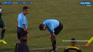 ¡Insólito! Víctor Hugo Carrillo se lesionó y tuvo que abandonar el Cantolao vs. Pirata FC [VIDEO]