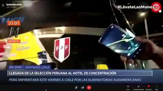 No faltó el aliento: así fue el arribo de la Selección Peruana a su hotel en Santiago [VIDEO]