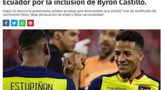 Las reacciones de la prensa mundial por la decisión de la FIFA en el caso de Byron Castillo