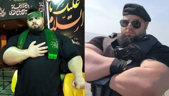 Sajad Gharibi fue bautizado como el 'Hulk iraní' en 2016 cuando se hicieron virales fotos suyas que muchos pensaron eran trucadas. (Foto: sajadgharibiofficial/composición)