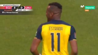 ¡No perdonó! Michael Estrada anotó el 2-0 para Ecuador ante Uruguay tras error en la defensa ‘charrúa’ [VIDEO]