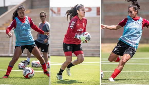 La selección femenina quedó lista para los amistosos que tendrán frente a Chile en Santiago. (Foto: @SeleccionPeru / Collage)