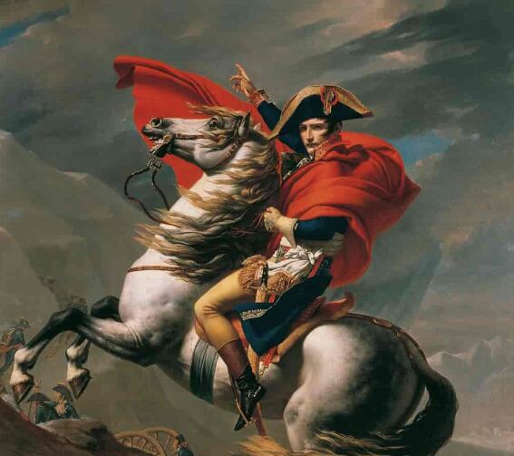 “Napoleón cruzando los Alpes” es una pintura realizada por el artista francés Jacques-Louis David (Foto: Wikimedia Commons)