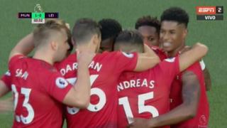 Se abrió el telón: Paul Pogba marcó el primer gol de la Premier League 2018-19 ante el Leicester [VIDEO]