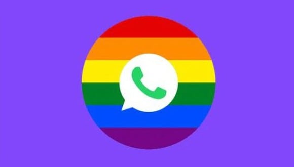 Es importante aclarar que debes descargar una aplicación de terceros para añadir los colores del arcoiris a WhatsApp. (Foto: Composición)