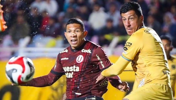 Edison Flores jugó en el empate (1-1) entre Universitario y Cusco FC. (Foto: Universitario)