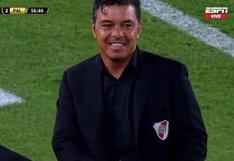 Ríe para no llorar: la reacción de Gallardo tras el 2-0 en River vs. Palmeiras por la Copa Libertadores