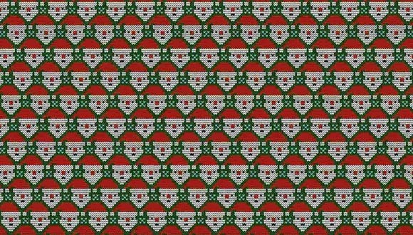 Hay 2 Santa Claus que son diferentes al resto en la ilustración. Tu misión es averiguar dónde están. (Foto: Noticieros Televisa)