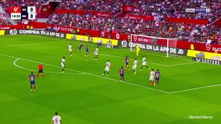 Abrió la cuenta: gol de Lewandowski para el 1-0 en el Barcelona vs Sevilla
