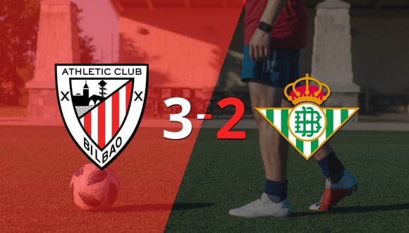 Iñaki Williams marca un doblete en la victoria 3-2 de Athletic Bilbao ante Betis
