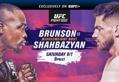 UFC Fight Night Las Vegas 5: Brunson vs. Shahbazyan se enfrentan en el UFC Apex de Las Vegas