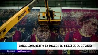Lionel Messi: Barcelona retira la imagen del argentino de su estadio