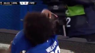 ¡Rompió en llanto! Morata y el gol del triunfo para Chelsea contra Videoton por Europa League [VIDEO]