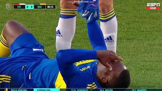 Asustó a todos: Luis Advíncula sufrió un golpe en la cabeza durante el Boca vs. Estudiantes [VIDEO]