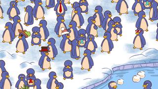 Halla la taza de chocolate entre los pingüinos: solo el 10 % pudo superar este acertijo visual
