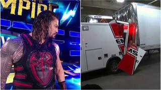 ¿'Turn heel'? Reigns estrelló contra un camión la ambulancia donde estaba Strowman
