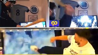 Video viral: Hincha de Olympique de Marsella destruye televisores por llegada de Messi a PSG