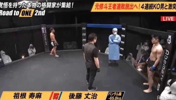 Promotora de MMA celebró evento en Japón en medio de la pandemia de coronavirus. (Twitter)