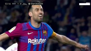 Claridad en medio del tráfico: zurdazo de Busquets para el 2-0 del Barcelona vs Mallorca [VIDEO]
