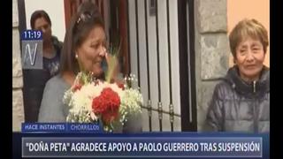 Mamá de Paolo Guerrero se quebró al agradecer mensajes de aliento de los hinchas peruanos [VIDEO]