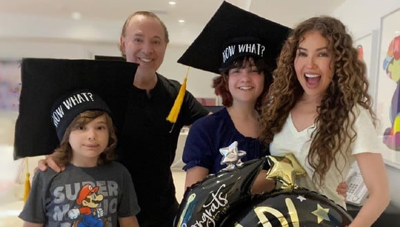 Los hijos de Thalía lograron terminar su año escolar. (Foto: Instagram)