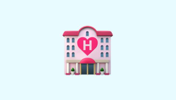 ¿Sabes realmente qué es el emoji del hotel con corazón? Conoce para qué está en WhatsApp. (Foto: Emojipedia)