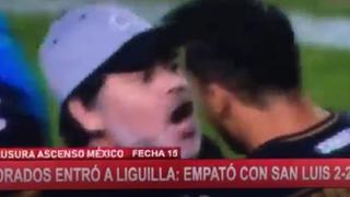 ¡Extasiado! Maradona se volvió loco con jugador en gol del Dorados por Ascenso MX [VIDEO]