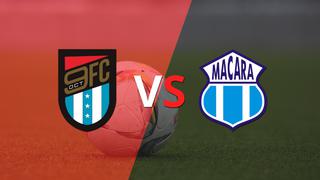 Termina el primer tiempo con una victoria para 9 de octubre vs Macará por 1-0