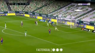 Todo nació en los pies de Messi: Victor Ruíz marcó en propia puerta el 2-1 del Barça vs. Betis [VIDEO]