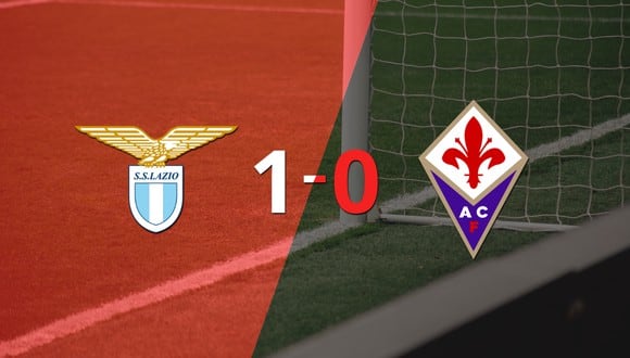 Con un solo tanto, Lazio derrotó a Fiorentina en el estadio Stadio Olimpico