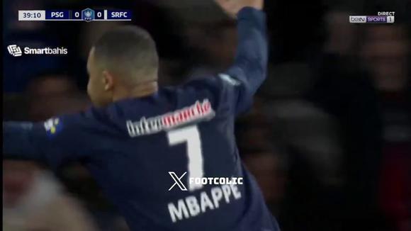 Gol de Mbappé para el 1-0 de PSG vs. Rennes por Copa Fancia. (Video: beIN Sports)