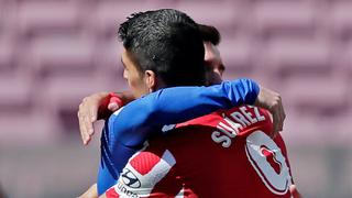 Amigos y rivales: el abrazo entre Lionel Messi y Luis Suárez en el Barcelona vs. Atlético de Madrid [FOTO]