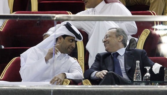 Florentino Pérez y Nasser Al-Khelaïfi se reunirán en la previa del PSG vs Real Madrid. (Foto: As)