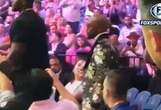 No se lo iba a perder: Floyd Mayweather llegó al MGM Grand Arena de Las Vegas para ver el Pacquiao vs Thurman [VIDEO]