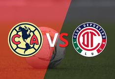 Comienza el juego entre Club América y Toluca FC en el estadio Azteca