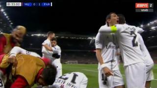 A celebrar: centro de Di María y gol de Kimpembe para 1-0 en el Manchester United vs. PSG [VIDEO]