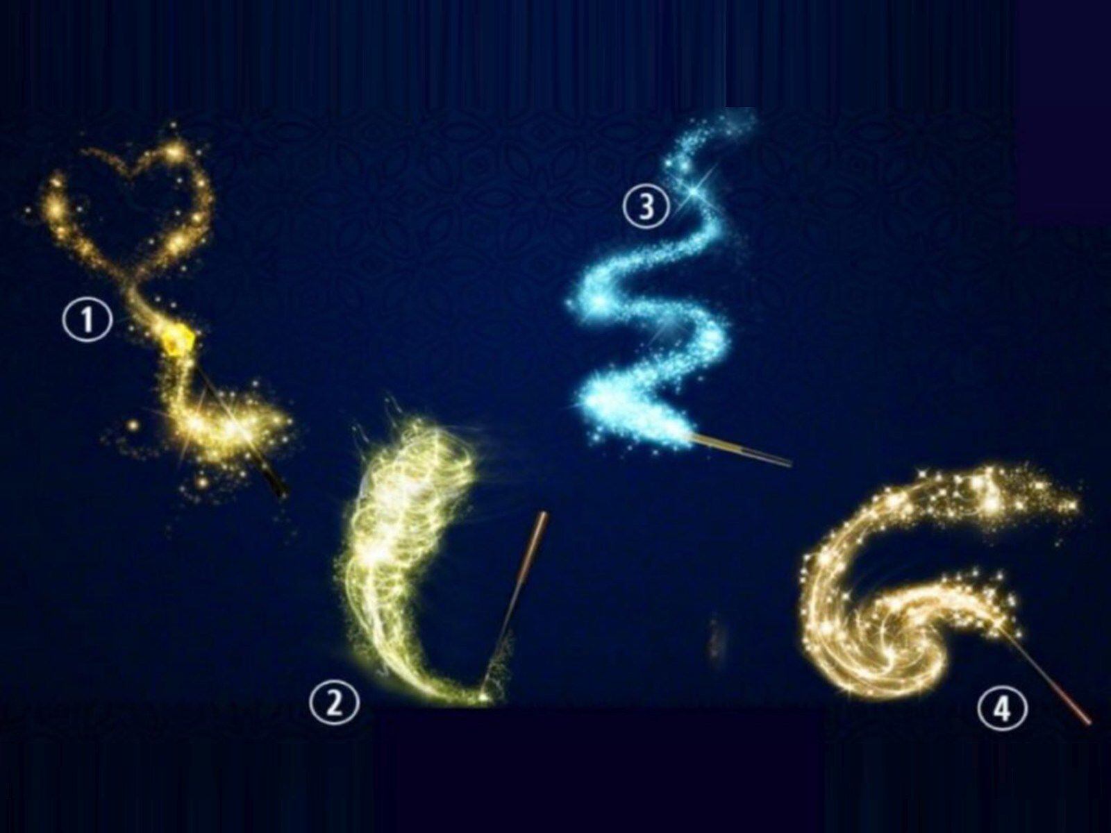 TEST VISUAL | Esta imagen te muestra cuatro varitas mágicas. Tienes que escoger una. (Foto: namastest.net)