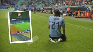 Se acordó de Perú: la reacción de Cavani tras el gol anulado a Uruguay 