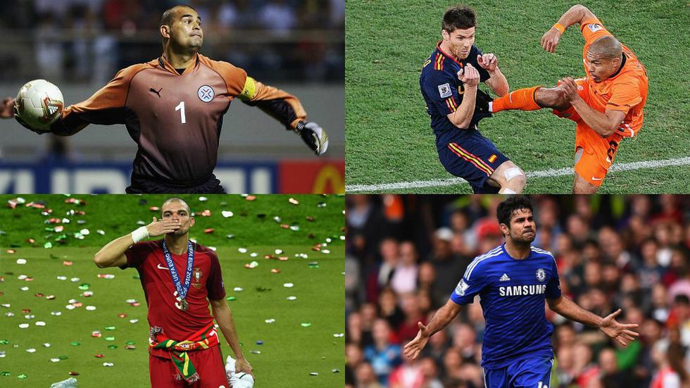 Aquí te presentamos el once de jugadores más 'macheteros' del fútbol. (Getty Images)