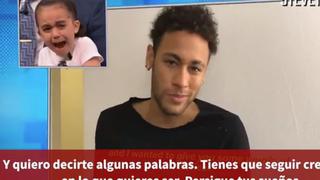 Conmovedor: Neymar hizo llorar a niña que quiere ser futbolista con mensaje viral [VIDEO]