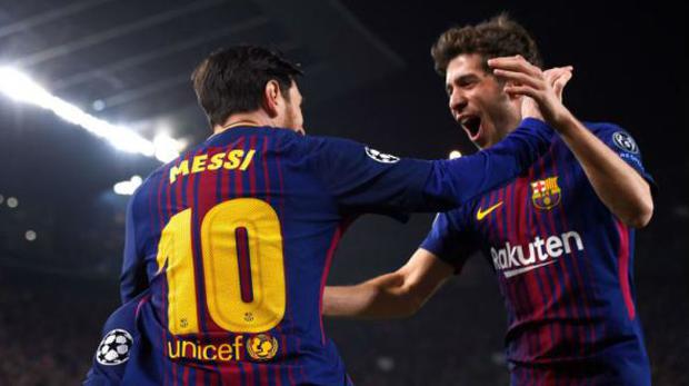Lionel Messi y Sergi Roberto compartieron vestuario en el FC Barcelona. (Foto: Getty Images)