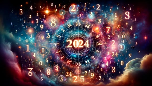 Predicciones y tu número, según la Numerología 2024. (Foto: Dall-E/OpenAI)