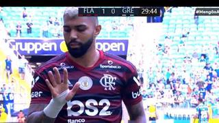 La ‘manita’: Gabigol fue expulsado ante Gremio pero le recordó a hinchas la goleada en Copa Libertadores [VIDEO]