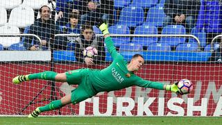 Ter Stegen tuvo una doble atajada que evitó el 3-1 del Deportivo al Barcelona [VIDEO]